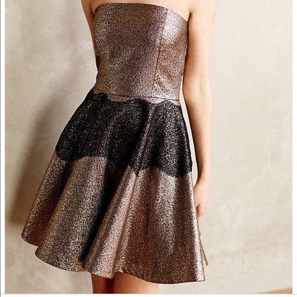 Anthropologie Dresses & Skirts - SB By Sachin and Babi Foil Brocade Mini Dress